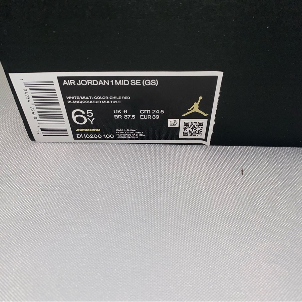 Nike Air Jordan 1 Mid GS ‘85 Blue and Red 6.5Y 8W - Picture 6 of 6
